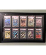 Graded Trading Card Display Case 10 PSA Slabs Sport Baseball Football Wo... - $125.05 CAD