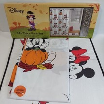 14 Pieces Disney Mickey, Minnie &amp; Friends Autumn Leaves It&#39;s Fall Y&#39;all Bath Set - £23.66 GBP