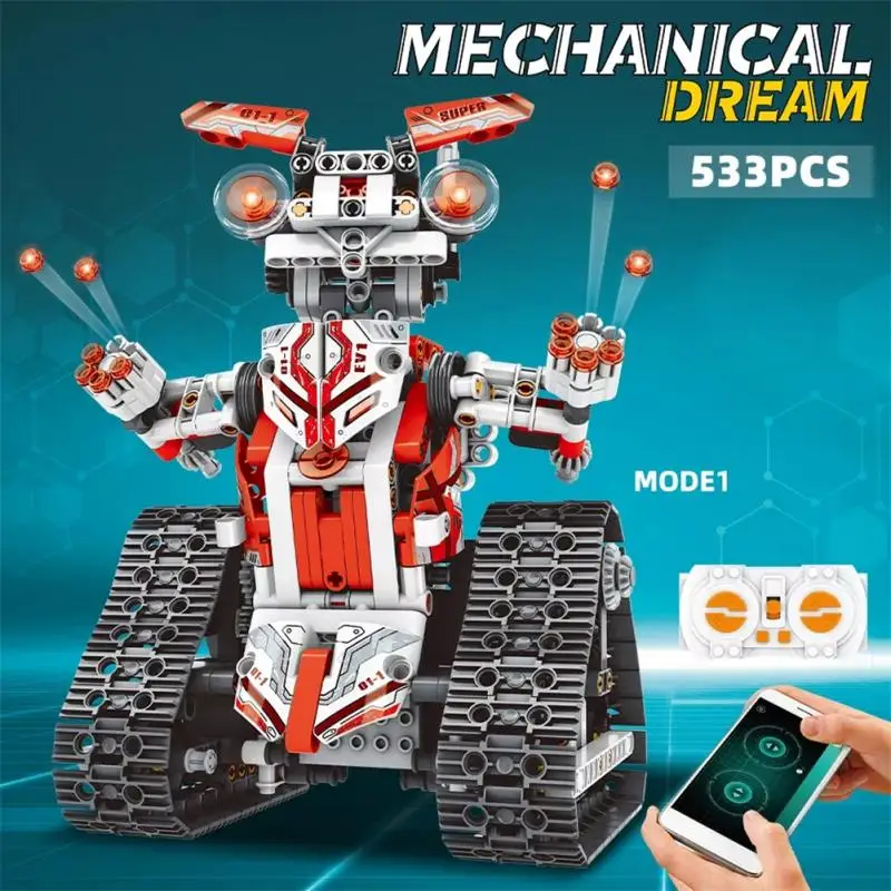 Robot Brick 5 In One Deformation Bright Color Education Toys Building Blocks App - £62.77 GBP