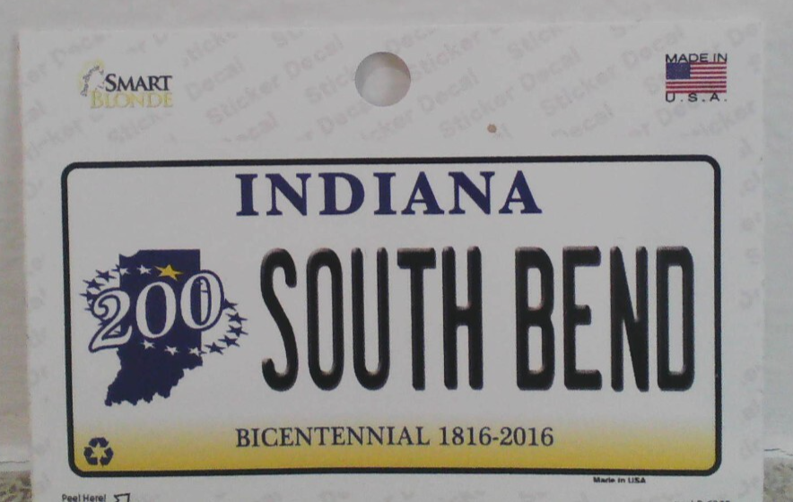 South Bend Indiana Bicentennial - 3&quot;  Decal Sticker - $7.50
