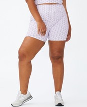 MSRP $30 Trendy Plus Size Active Printed Summer Bike Shorts Purple Size - £4.79 GBP