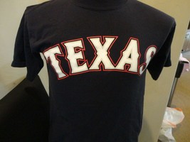 Blue Texas Rangers #10  Michael Young Majestic MLB Baseball T-shirt Youth L Nice - £16.03 GBP