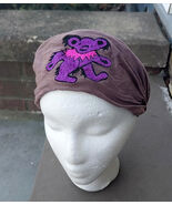 Grateful Dead Dancing Bear BROWN Embroidered Headband    Doo Rag   Unise... - $238.56 MXN