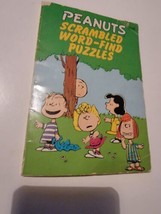 The Peanuts Scrambled Word Find Puzzle Book - Vintage 1979 - pb Charlie Brown - £15.34 GBP