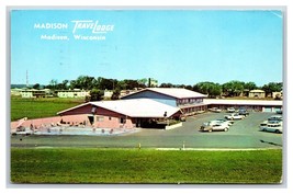 Travelodge Motel Madison Wisconsin WI Chrome Postcard V3 - £2.33 GBP