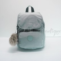 NWT Kipling KI1659 Marigold Small Backpack Polyamide Serene Green Etched Silver - $82.95