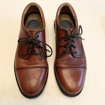 DOCKERS Men Brown Leather Lace Up Dress Shoes Size 10M 090-2219 Oxford - £13.31 GBP