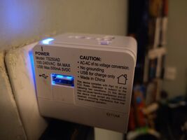 Travel Smart Conair TS250AD All In One Adapter Charger Built In USB Port... - €10,30 EUR