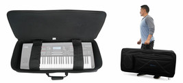 Rockville 61 Key Padded Rigid Durable Keyboard Gig Bag Case For YAMAHA MOX6 - £114.95 GBP