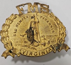 Vintage FMS Fishburne Military School Virginia Hat Pin Sic-semper Tyrannis - $552.22 MXN