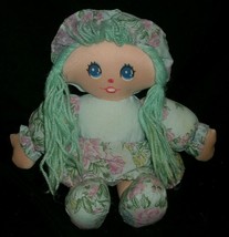 12&quot; Vintage Tb Trading Co Doll Blue Green Baby Girl Stuffed Animal Plush Toy - £26.15 GBP