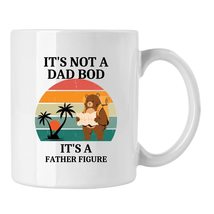 Funny Dad Mug, t&#39;s Not A Dad Bod It&#39;s A Father Figure Novelty Ceramic Coffee Tea - £13.30 GBP