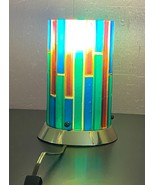 Vintage Rare MCM Moe Fiesta Ceiling Light Pendant Acrylic lamp Blue Read... - £155.27 GBP