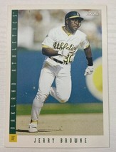 1993 Score Oakland Athletics Baseball Card #382 Jerry Browne - £1.57 GBP