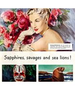 Continental Oil Company 1948 Advertisement Sapphires Savages Sea Lions D... - €68,63 EUR