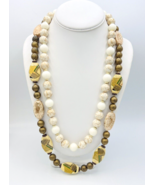Two Vintage Acrylic Beaded Necklaces - $23.76