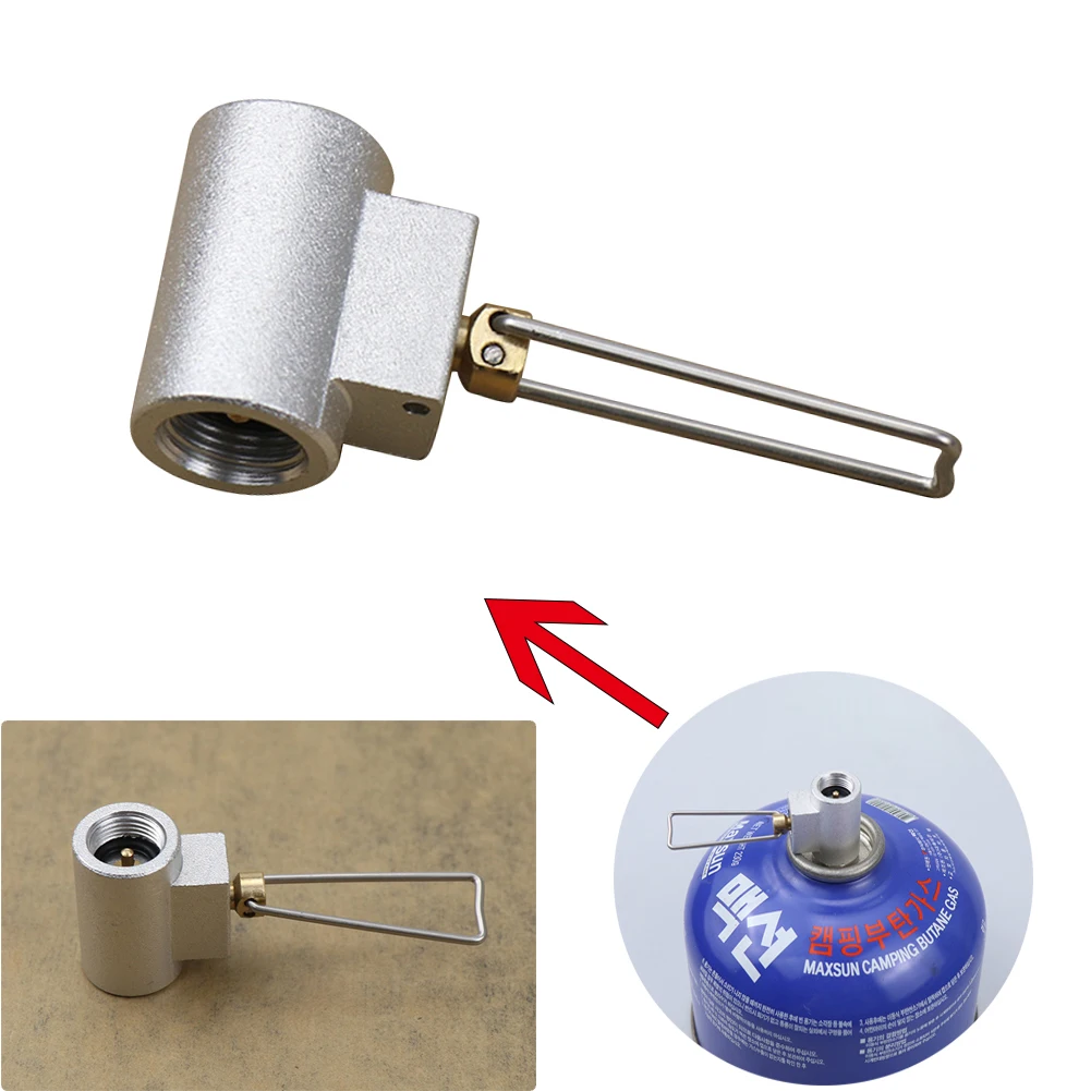 Outdoor Camping Stove Adaptor Gas Refill Adapter Valve Gas Cartridge Canister - £6.58 GBP+