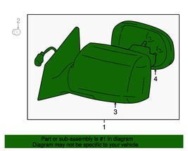 TOYOTA OEM 01-03 Prius Door Side Rear View-mirror ASSY Left 8794047030B0 - $3,134.92 MXN