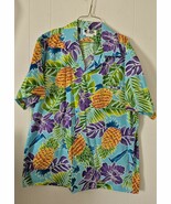 VTG Hilo Hattie Short Sleeve Button Up Hawaiian Tropic Pineapple Shirt... - $437.24 MXN