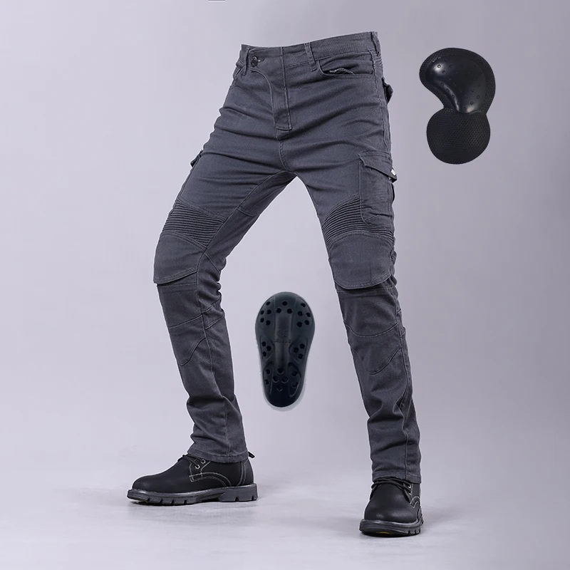 New Outdoor Motorcycle Pants Men&#39;s and Women&#39;s Jeans Riding Touring Moto... - £48.36 GBP+