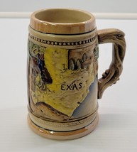 C) Vintage Texas Bull Ceramic Beer Stein Mug Travel Souvenir - $13.85