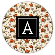Elephants Mandalas : Gift Coaster Floral Pattern Carrier Ornament Indian Henna A - £4.01 GBP