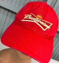 Budweiser Red Classic Logo Snapback Baseball Cap Hat - $13.66