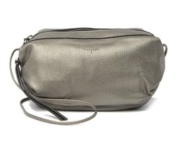 T Tahari Pewter Karla Leather Crossbody Bag NEW - £94.41 GBP