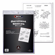 100 BCW 8 1/2&quot; x 11&quot; Document Sleeves and Topload Holders - $130.33