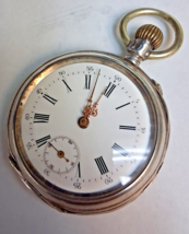 Antique 1800’s French Silver Pocket Watch RUNNING - $123.75