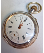 Antique 1800’s French Silver Pocket Watch RUNNING - $2,311.89 MXN