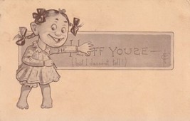 I Loff Youse Girl Pigtails 1913 Mildred to Centerville KS CFL Postcard B34 - £2.38 GBP