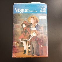 Vogue 624 Pattern Soft Dolls Clothes Outfits Boy &amp; Girl 22&quot; 1986 VTG UC - $7.83