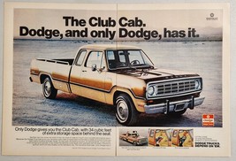 1973 Print Ad The 1974 Dodge Club Cab Pickup Truck with Rear Seats - £15.53 GBP