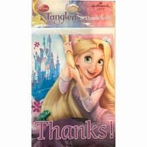 Disney Rapunzel Tangled Thank You Cards Birthday Party 8 Per Pkg NEW - £2.76 GBP