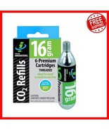 Efficient 16g Threaded CO2 Cartridges Pack of 6 - Compatible with All In... - $29.69
