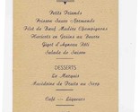 Beaune-la-Rolande 1949 French Restaurant Menu Card Sainte Cecile &amp; Saint... - $27.72