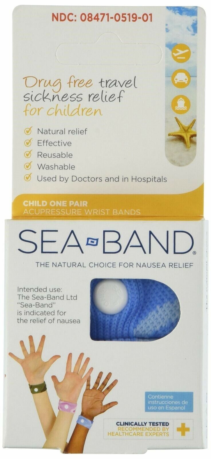 Primary image for Sea Band - Child Wrist Band - One Pair *** Color Varies ***