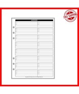 50-Sheet A5 Name &amp; Address Pages for Filofax and Kikki K - Silky Smooth ... - $44.06 CAD