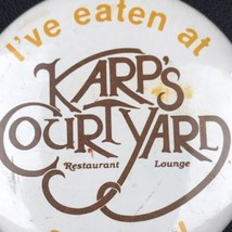 Kapp’s Courtyard Restaurant Lounge Vintage Pin Button Pinback - $10.00