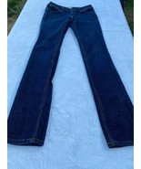 So Girls Flared Jeans Blue Stretch Low Rise Dark Wash Pockets Denim 1 - £4.73 GBP