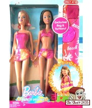 Barbie 2008 Beach Party Barbie &amp; Teresa Set (rare) P3496 by Mattel NIB Barbie - £55.78 GBP