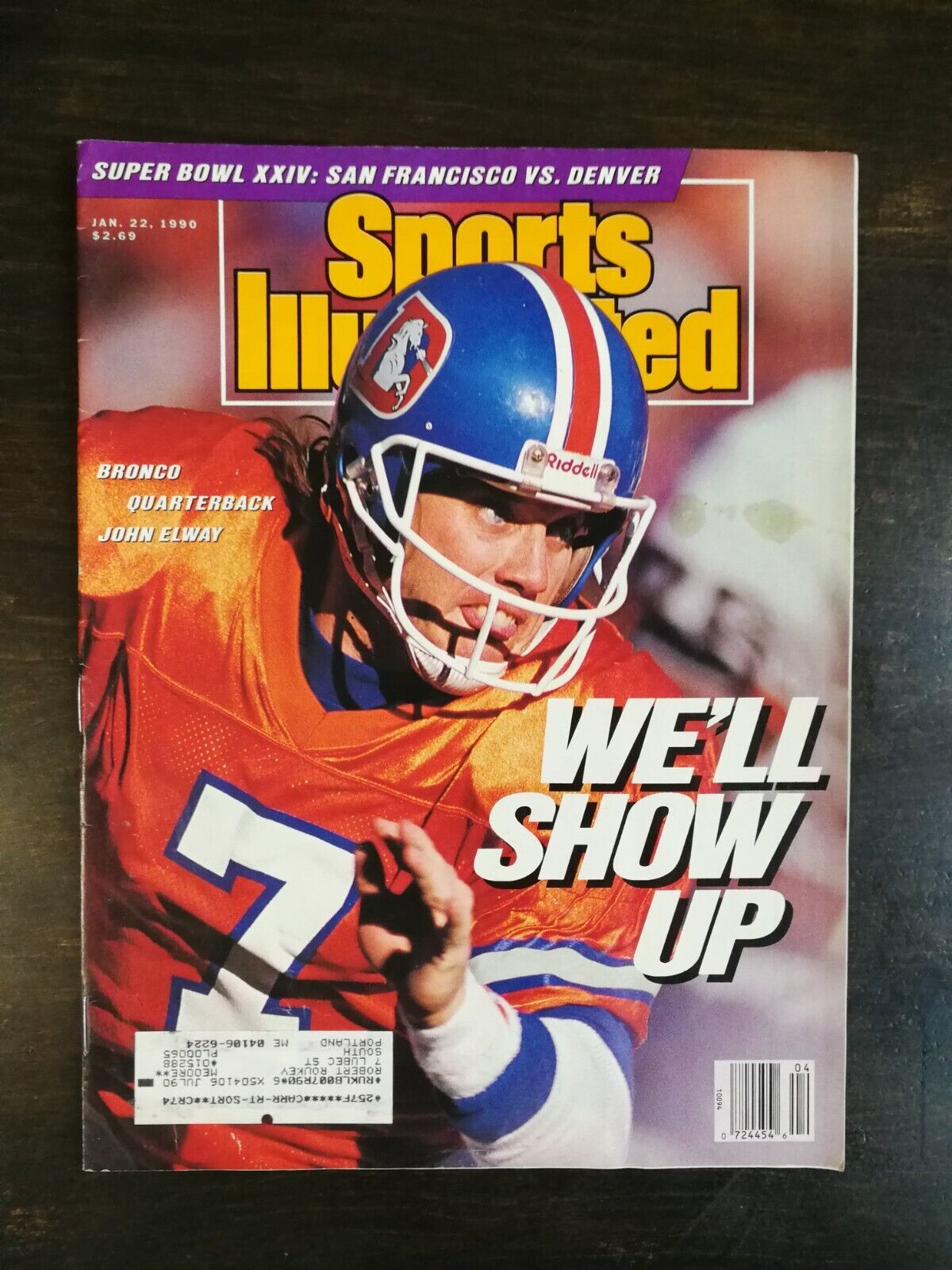 Primary image for Sports Illustrated January 22, 1990 John Elway Denver Broncos 324