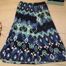 jane ashley womens skirt petite PL maxi Geometric Design - $14.90
