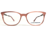 Lucky Brand Eyeglasses Frames D221 PINK HORN Gold Square Full Rim 52-17-140 - $46.59