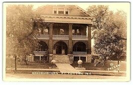 RPPC Army Coast Artillery Headquarters Building Fort Totten NY New York ca 1910 - $27.39