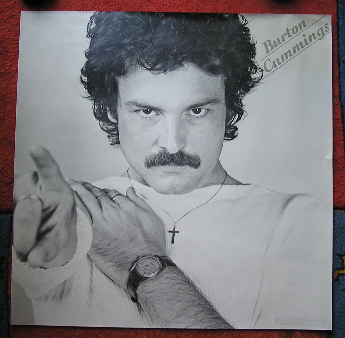 BURTON CUMMINGS SWEET SWEET 1981 POSTER CBS CANADIAN ROCK THE GUESS WHO ... - $49.50
