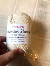 Premier Yarns Home Cotton Yarn -3802 Cream Solid Skein - $8.77