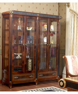 ✨ Elegant 4-Door Showcase Display Cabinet | Luxurious Glass Curio | 68.5... - $5,381.92 CAD