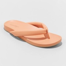 Women&#39;s Jewel Padded Flip Flop Sandals - Universal Thread Orange 8 - £13.04 GBP